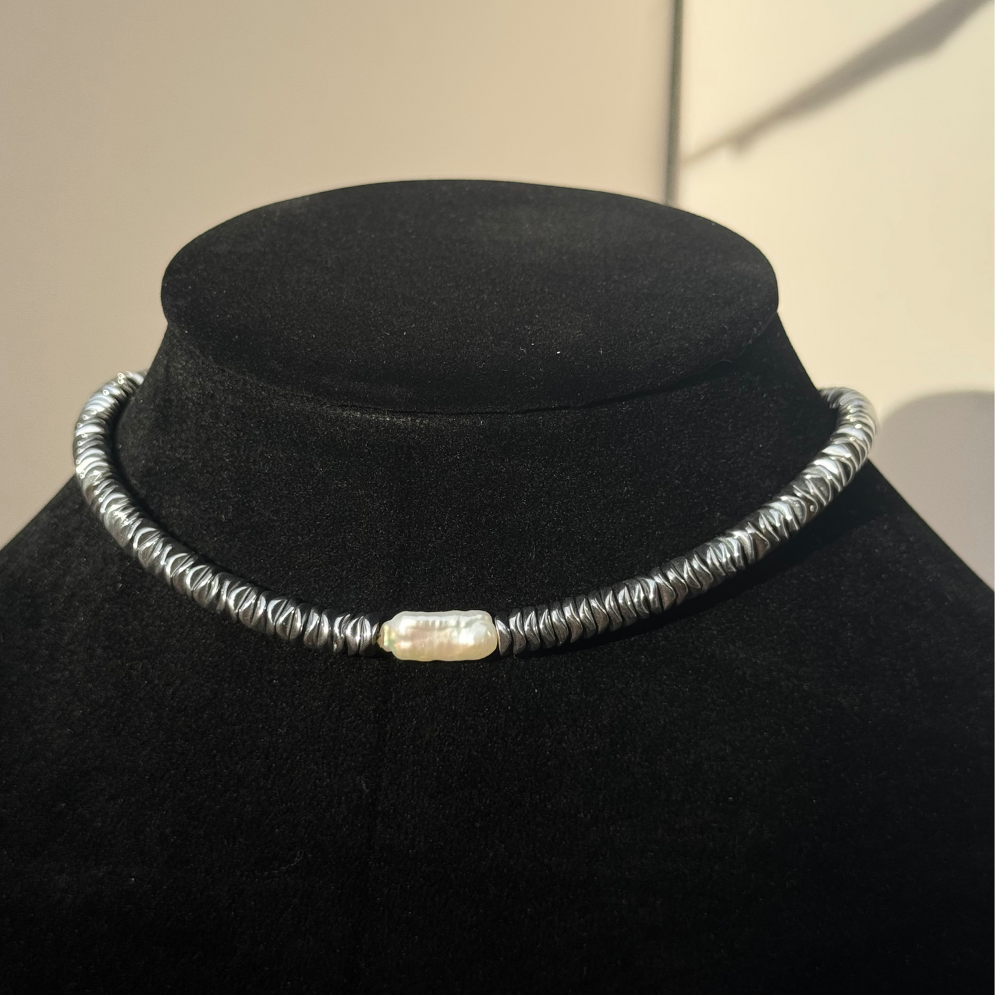 Chrome Current Necklace
