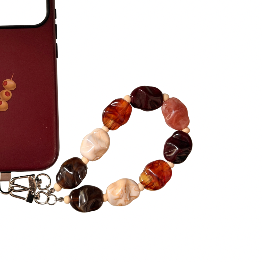 003 - ESPRESSO, IVORY, AMBER, DUSTY ROSE PHONE CHARM