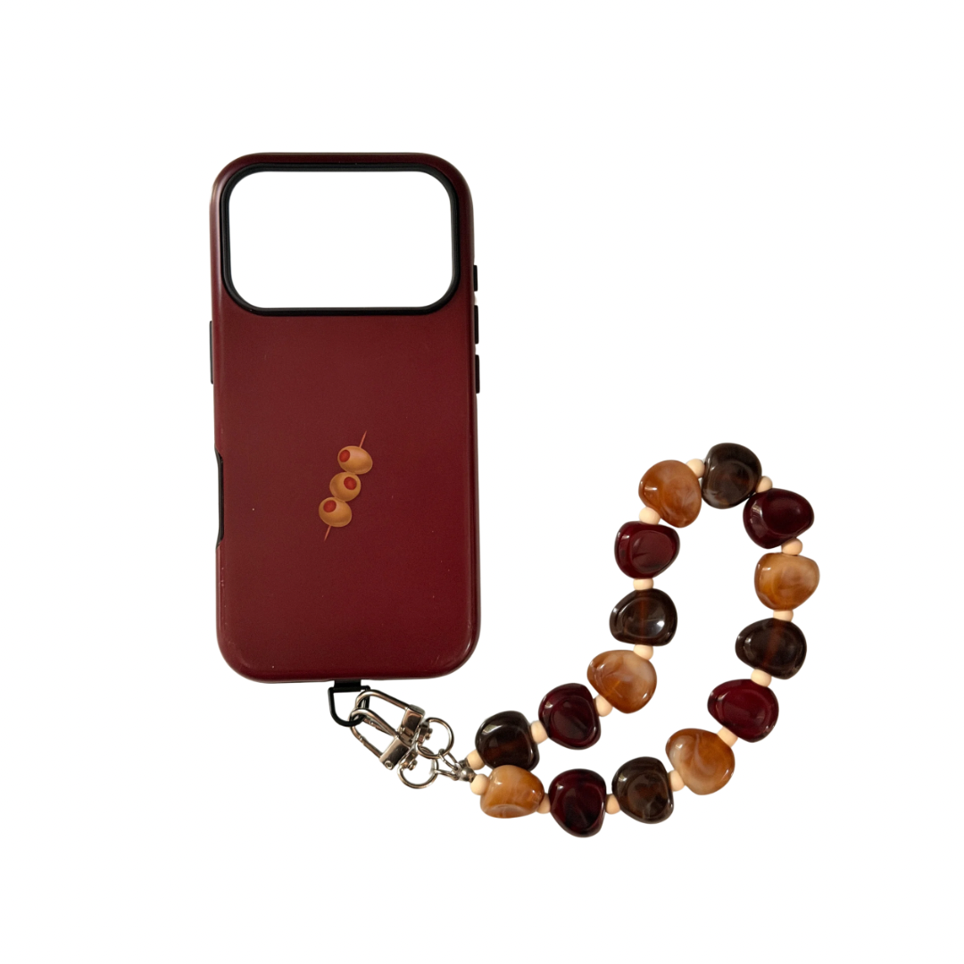 010 - ESPRESSO, AMBER, TOFFEE, DARK CHERRY PHONE CHARM