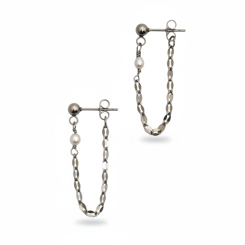 Flash Chain Loop Earring