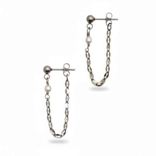 Flash Chain Loop Earring