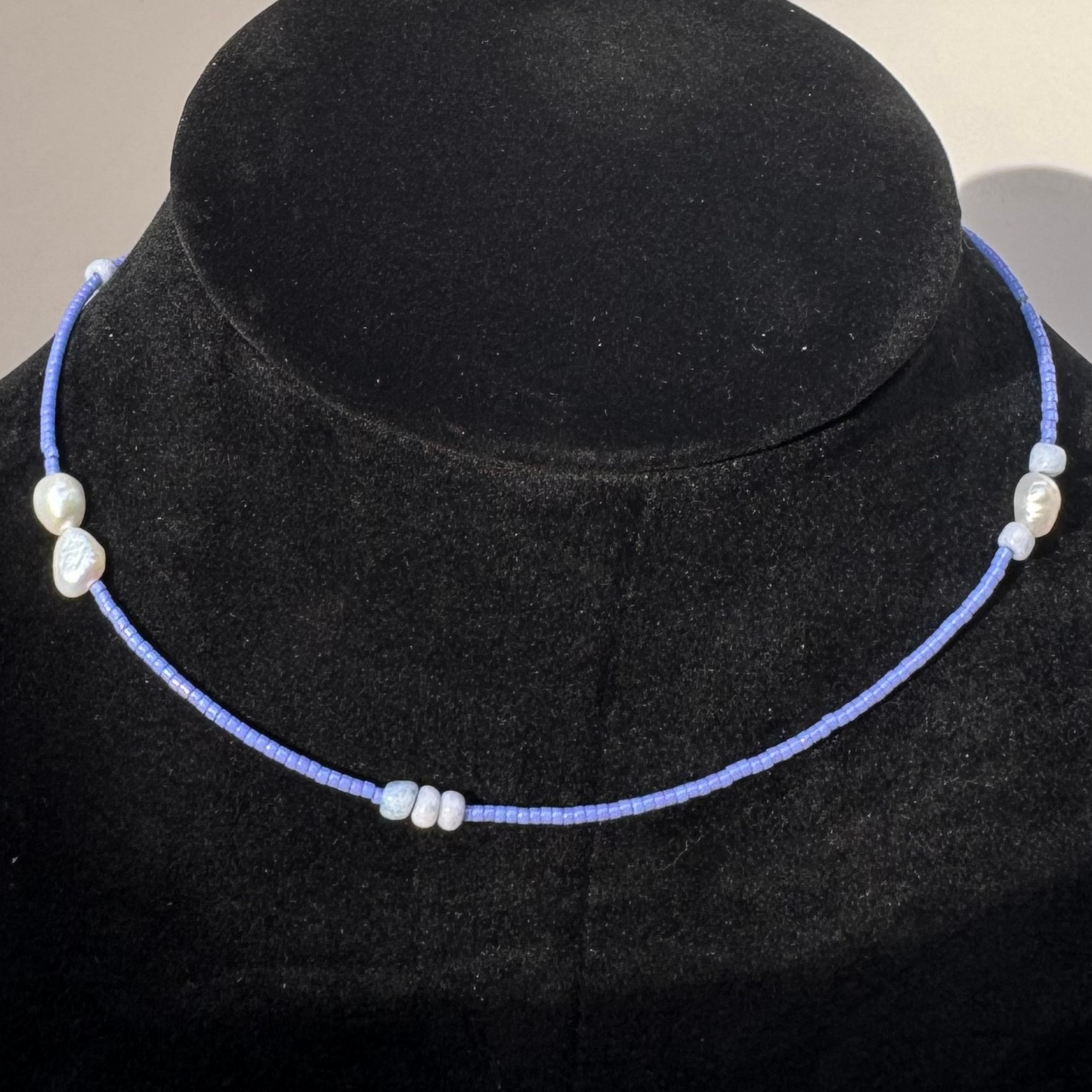 Liquid Blue Capri Necklace